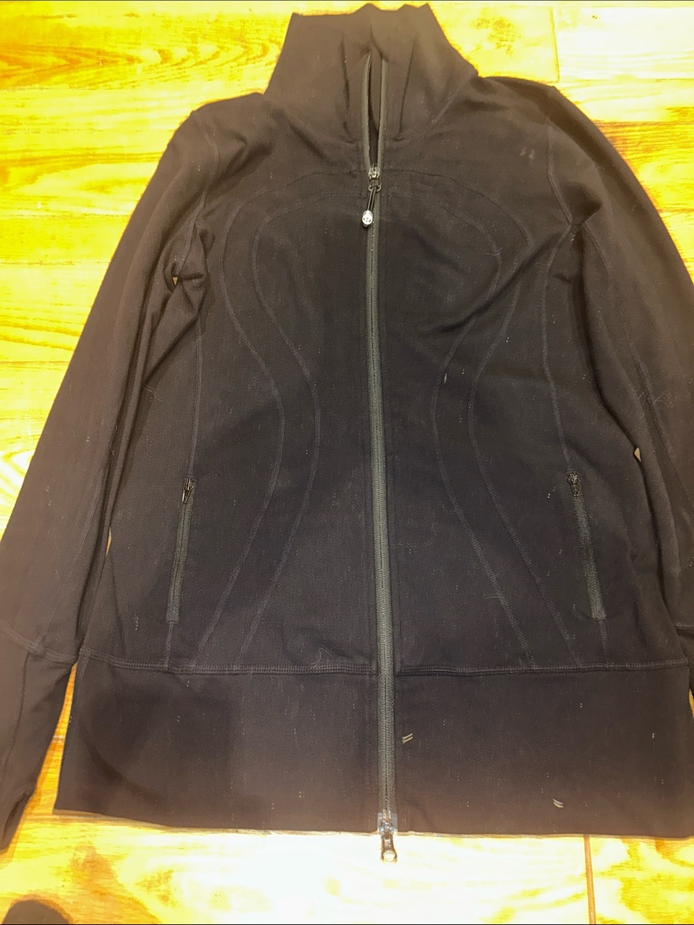 lululemon athletica women’s Black Lightweight Zip Jacket